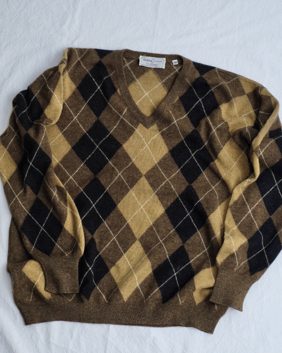 Malo Cashmere Sweater, Argyle - 画像 (2)