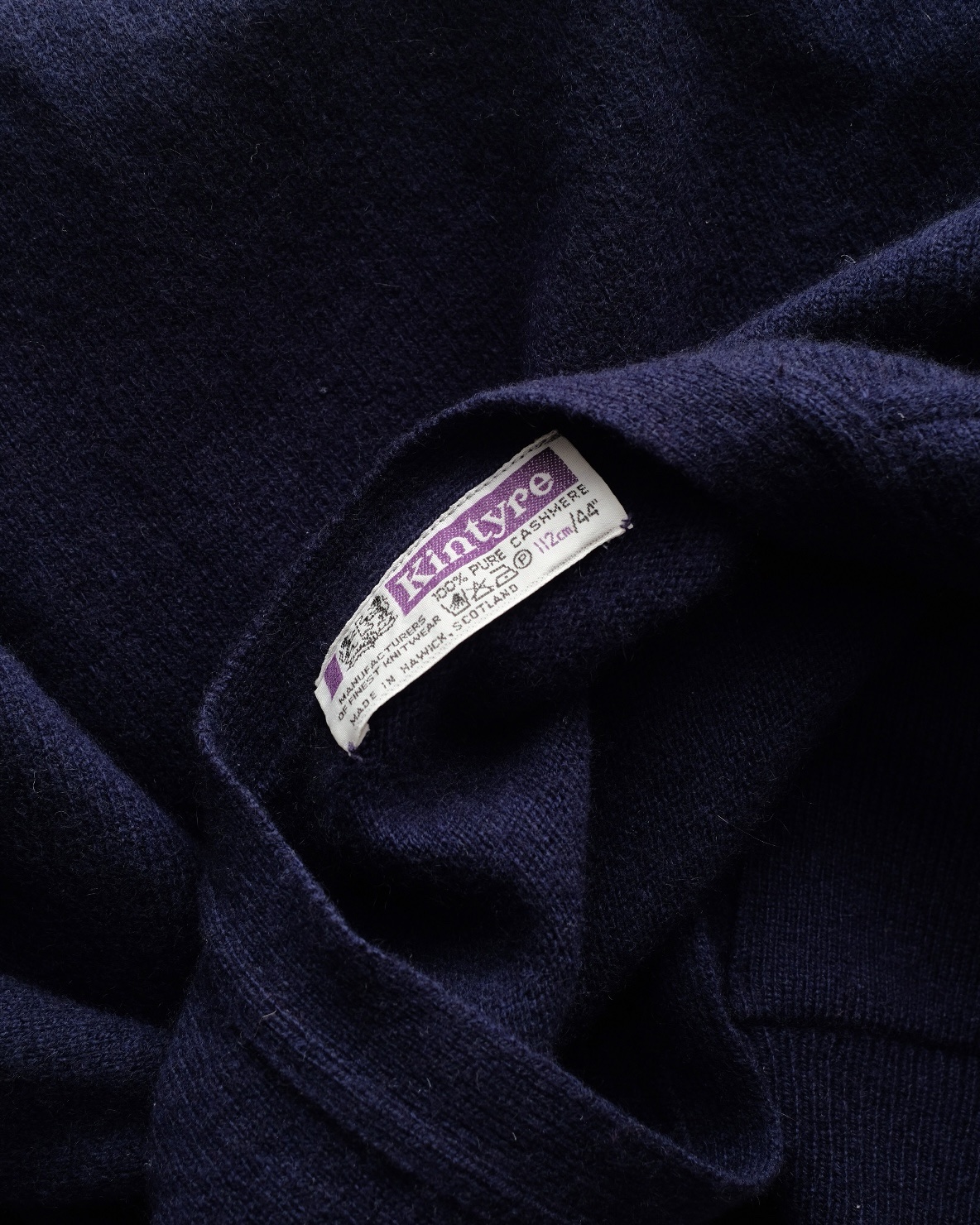 Kintyre Cashmere Sweater, Dark Navy - 画像 (4)