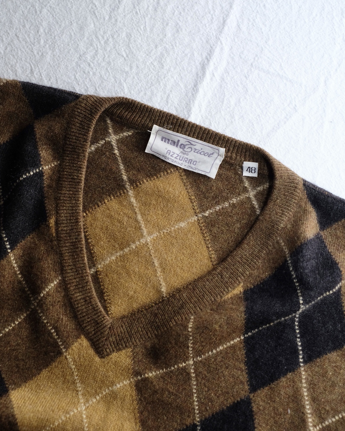 Malo Cashmere Sweater, Argyle - 画像 (3)