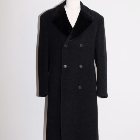 Smalto by Francesco Smalto, Double Breasted Coat, Charcoal Grey