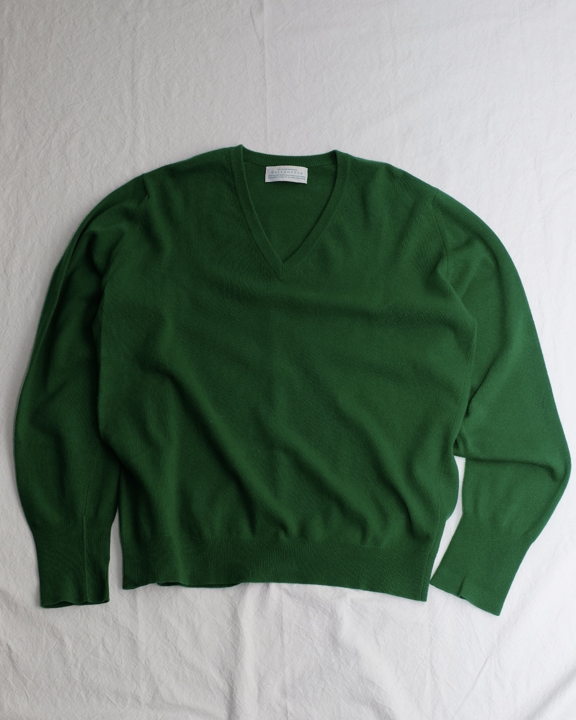 Ballantyne Cashmere Sweater, Green - 画像 (5)