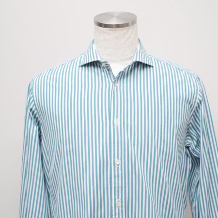 su misura, striped shirt in cotton