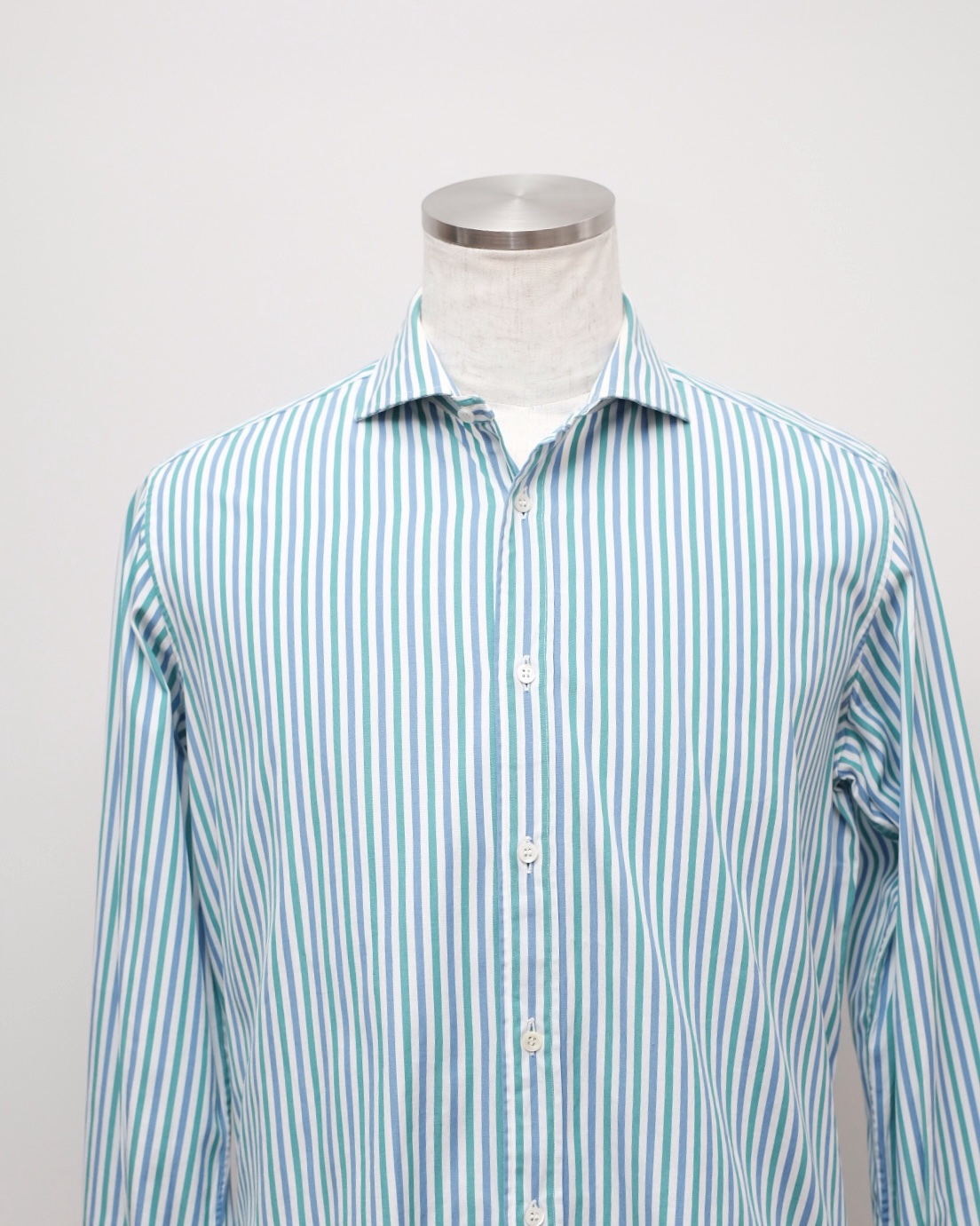 su misura, striped shirt in cotton