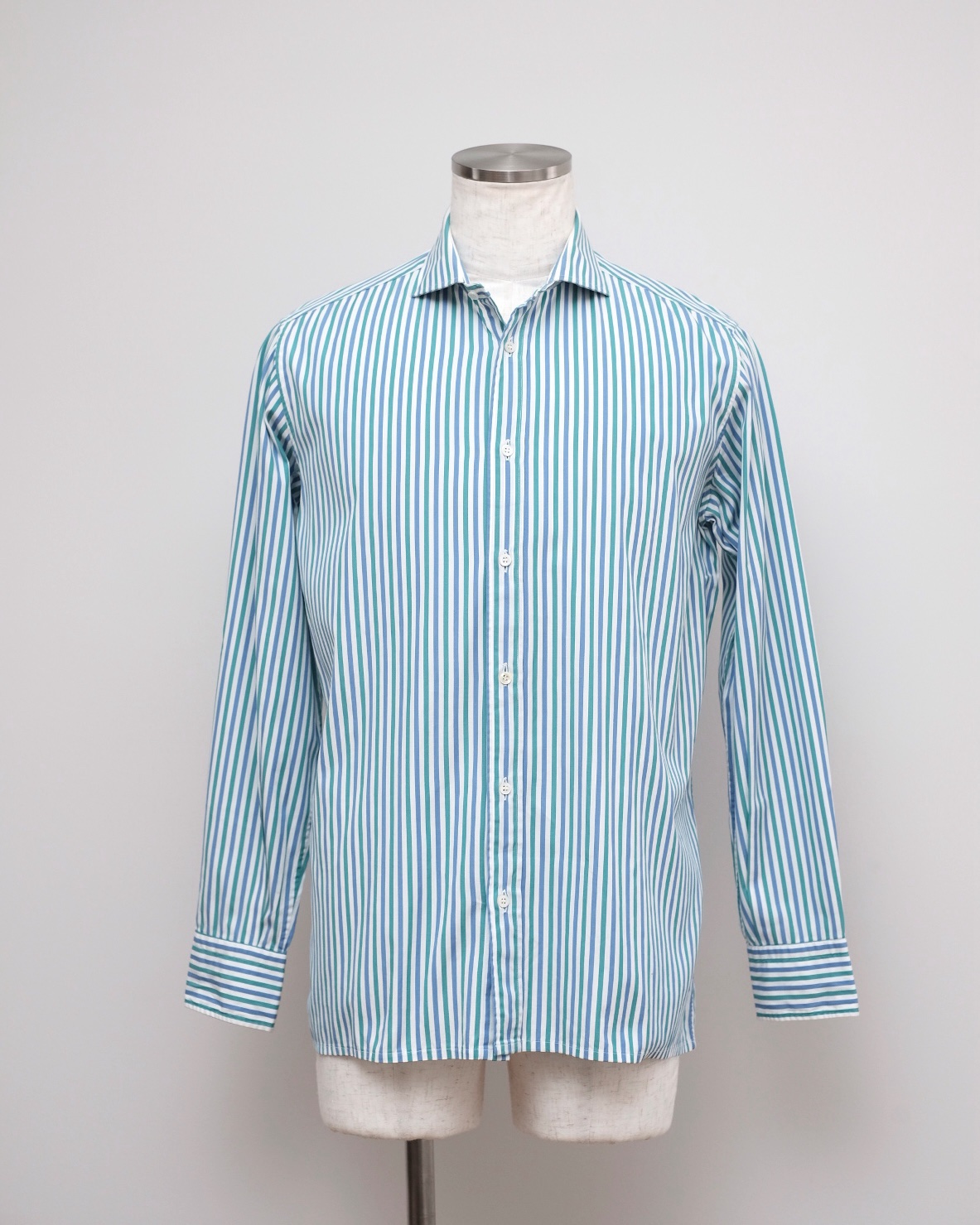 su misura, striped shirt in cotton - 画像 (5)