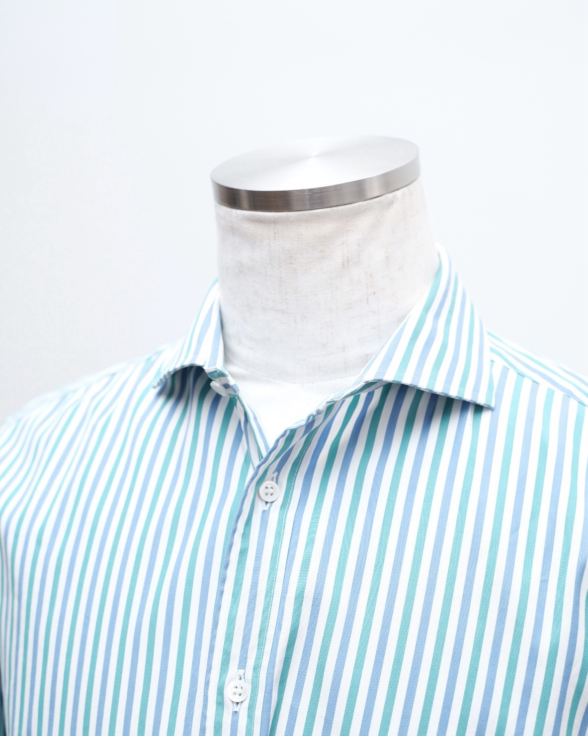 su misura, striped shirt in cotton - 画像 (4)